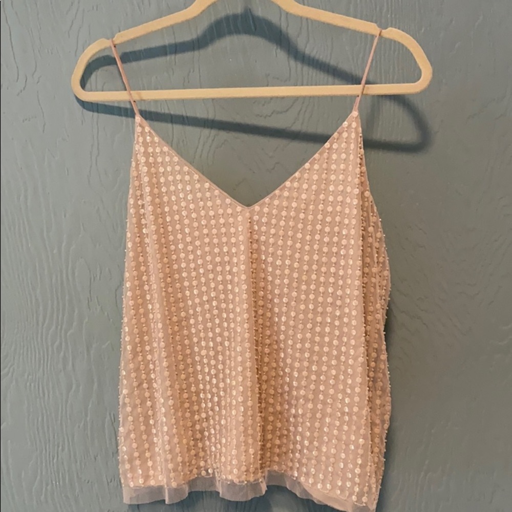 sequined cami top